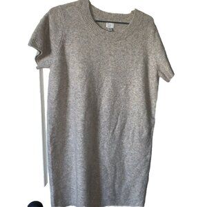 Sweater Dress Beige Size Medium Petite